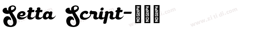 Setta Script字体转换